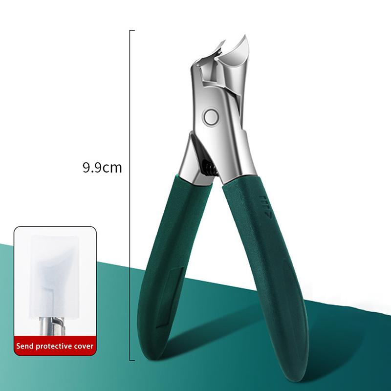 

Косоугольный кусачки для ногтей с широким зевом, кусачки для ногтей на ногах, диагональные плоскогубцы, инструменты для маникюра, бытовые специальные кусачки для ногтей с защитой от разбрызгивания