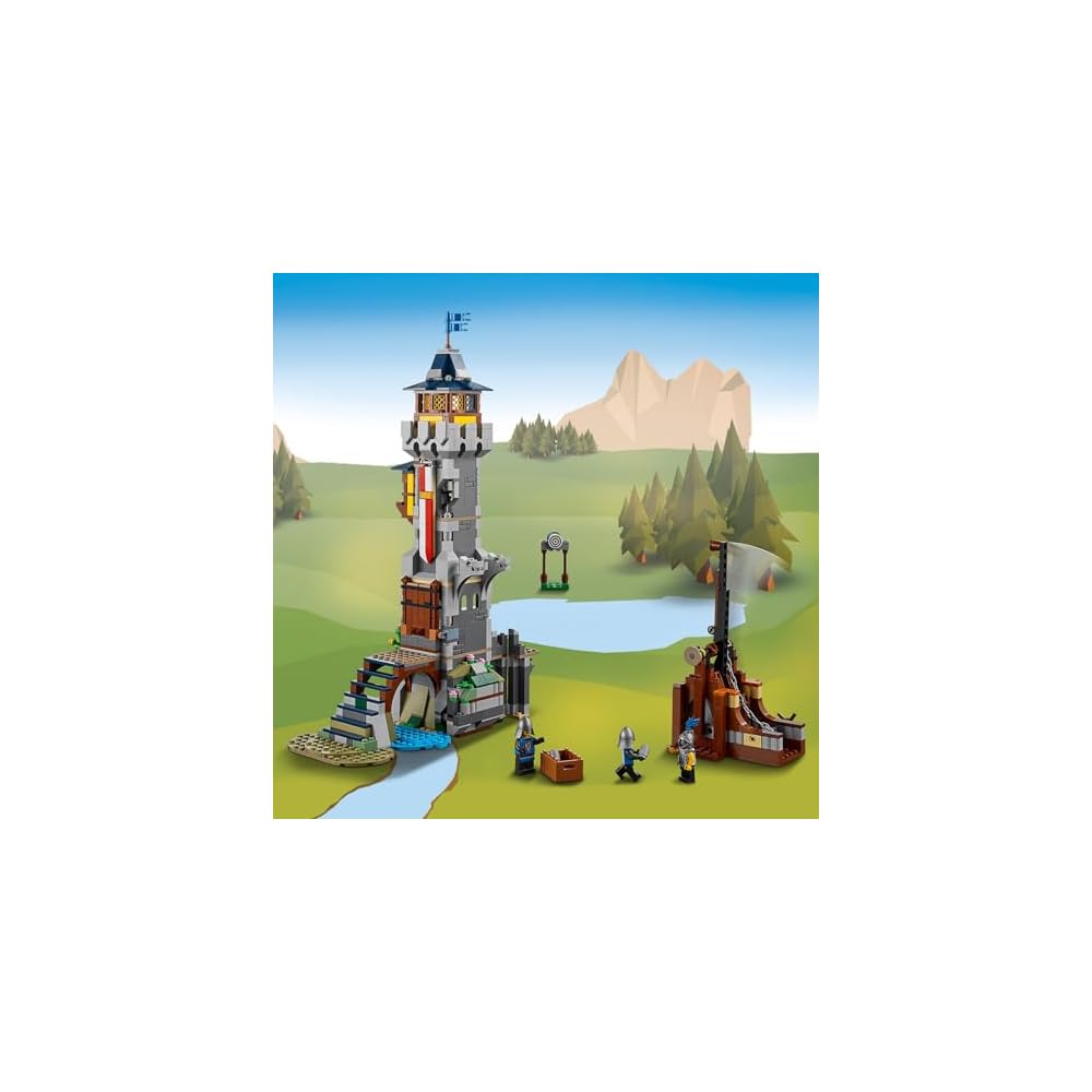 LEGO Creator Expert Medieval Castle Building Set 31120 for Kids Ages 9-11, Educational Toy, Decorative Block