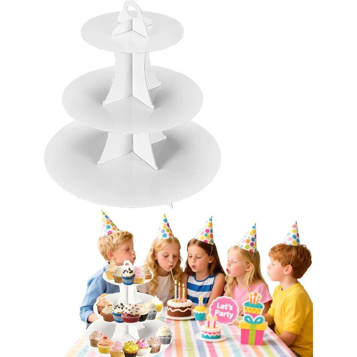3 Tier Butterfly Cupcake Stand,Suitable for Butterfly Themes – Easy to Assemble& Reble(1Butterfly)