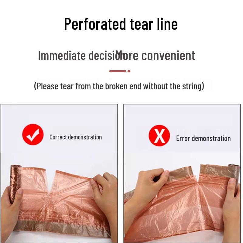 Thickened Black Drawstring Trash Bags for Kitchen & Dorm - Large Size, Pull-Up Closure