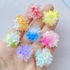 22mm Resin Colorful Gradual Candy Color Lotus Flat Back Flower Rhinestones Figurines Scrapbook Ornaments DIY Bow Clothing Crafts