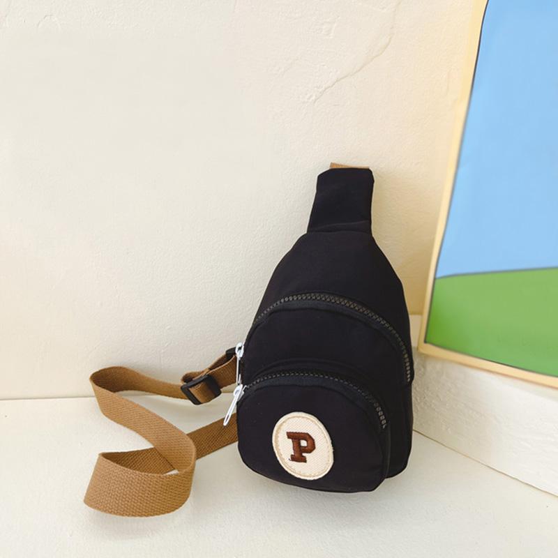 Children's Bag Boy Crossbody Bag Letter Contrast Color Kids Chest Bag