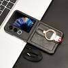 For ZTE Nubia Flip2 5G A404ZT Case Wristband Kickstand Leather+PC+TPU Phone Cover with Bottle Opener
