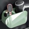 Wall Mounted Hair Dryer Holder Compartment Design Detachable Hair Dryer Hanger Storage Rack for
