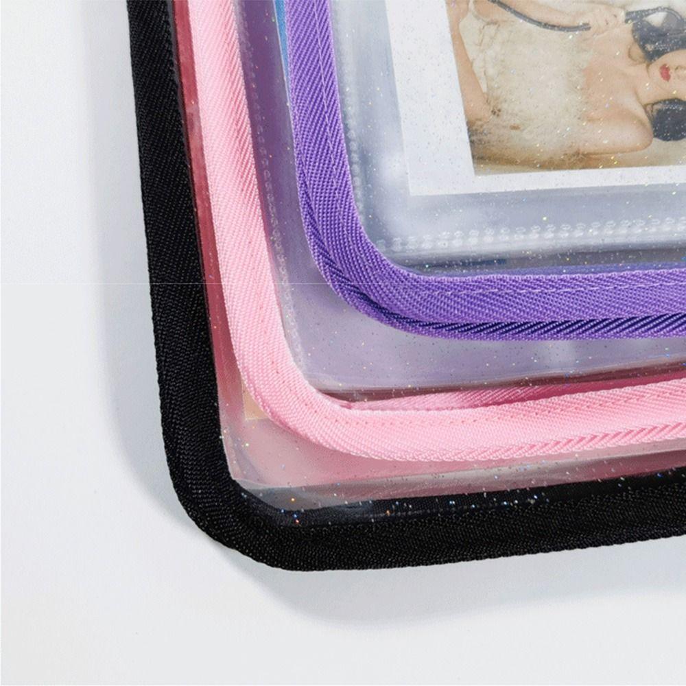 Multi Pockets Transparent Photo Album Reusable Sticker Keeper DIY Photocard Organizer Bag  School