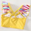 2026 Gestreifter Zweiteiliger Badeanzug für Mädchen - Kleinkind & Baby Bikini im Rock-Stil