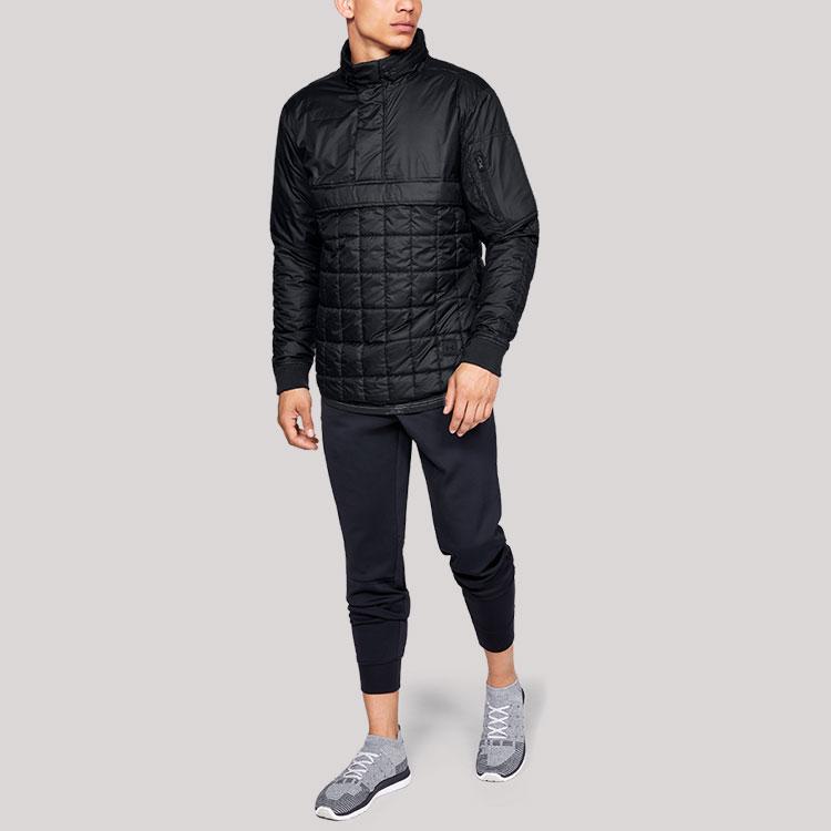 Under Armour Perpetual 1/2 Zip Hooded Training Jacket Men Jacket Black 1320695-001