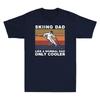 Skiing Dad Like A Normal Dad Only Cooler Vintage Unisexs TShirt Gift For Father