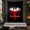 Wall Tapestry Poland Print Custom Name Text Wall Hanging Home Decor