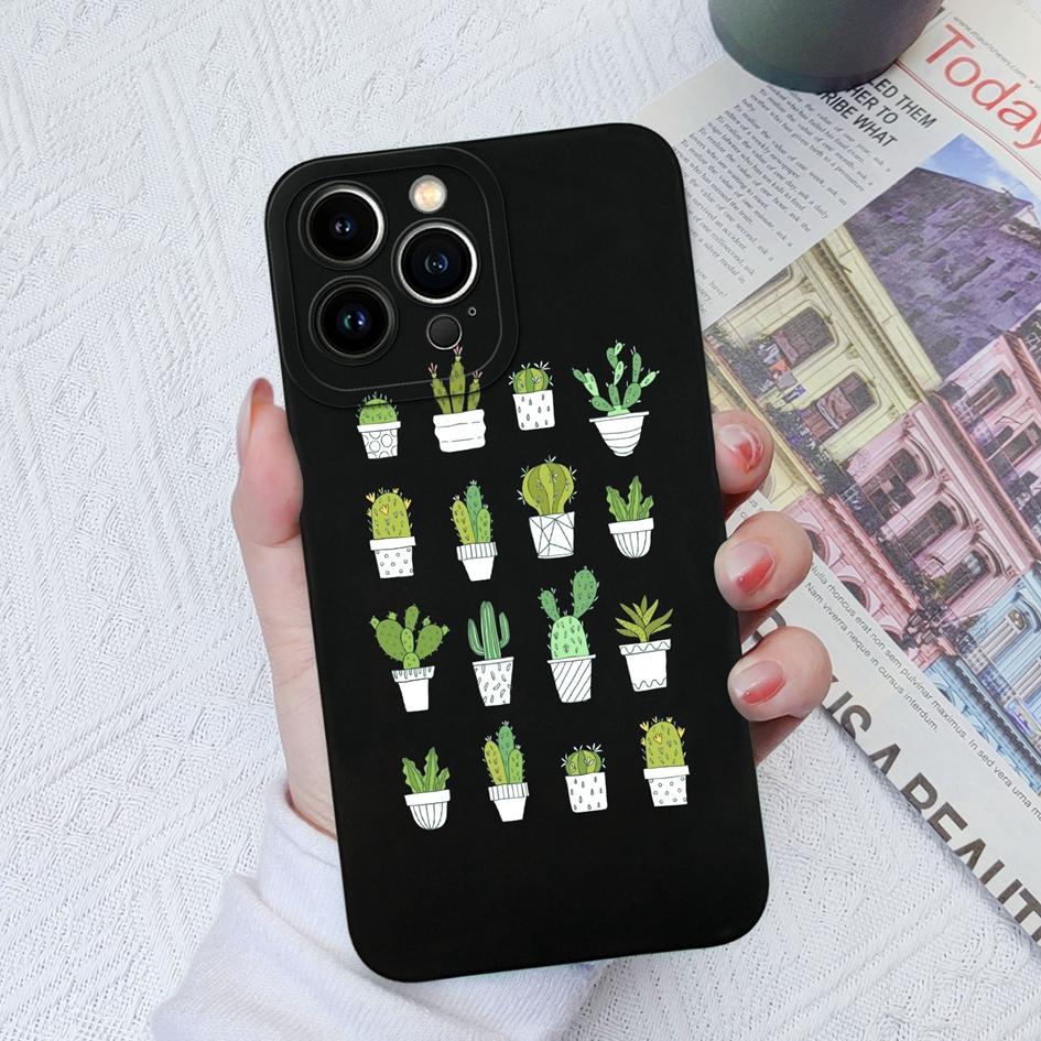 For Apple iPhone 6 7 8 11 12 13 14 15 Pro Max X XS XR SE Phone Case Liquid Soft Silicone Shockproof Cover Sunflower Butterfly For iPhone Shell Bumper