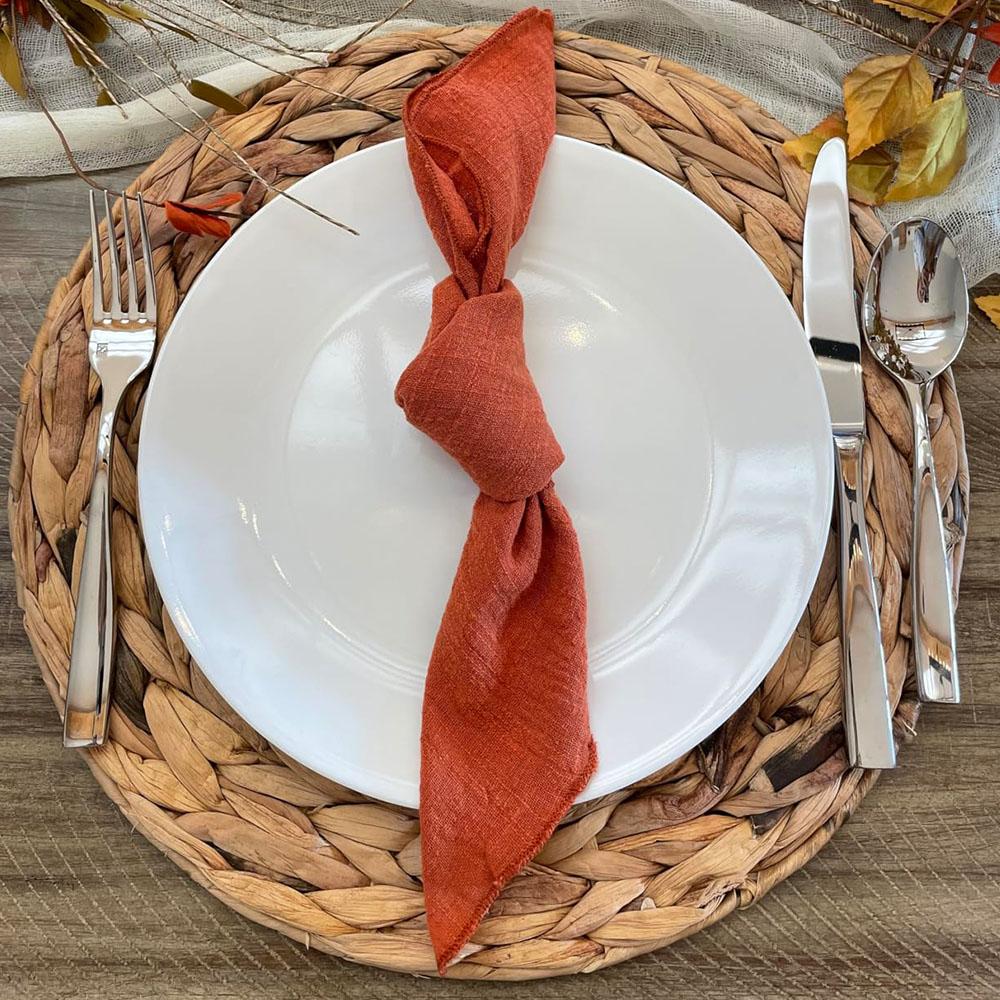 Set of 50 Gauze Cloth Napkins 40x40cm Sewn Edge 100% Cotton Fabric Crepe For Dinner Home Party Wedding Napkins Event Designing