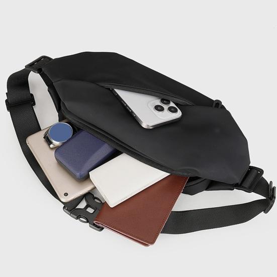 

Многофункциональная поясная сумка с большой вместимостью, двойной застежкой-молнией, регулируемым ремнем, однотонная, водонепроницаемая, портативная, легкая, для бега на открытом воздухе, поясная сумка серый