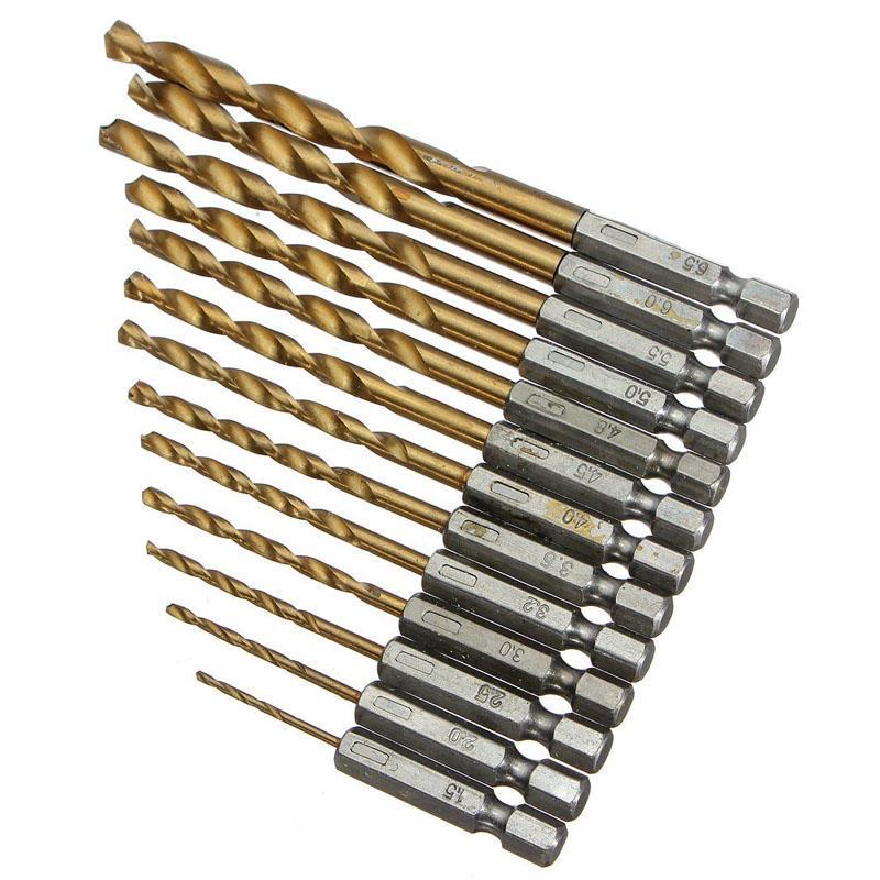 8x Hexagonal Shank Auger Bits Kit Hole Opener Drill Set 6-20mm Woodworking Tool