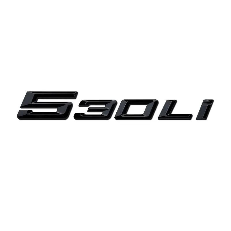 3D ABS Rear Trunk Letter Emblem Sticker For BMW 5 Series 525i 530i 540Li Car Tail Logo Badge Decal Auto Styling Accessories ab2
