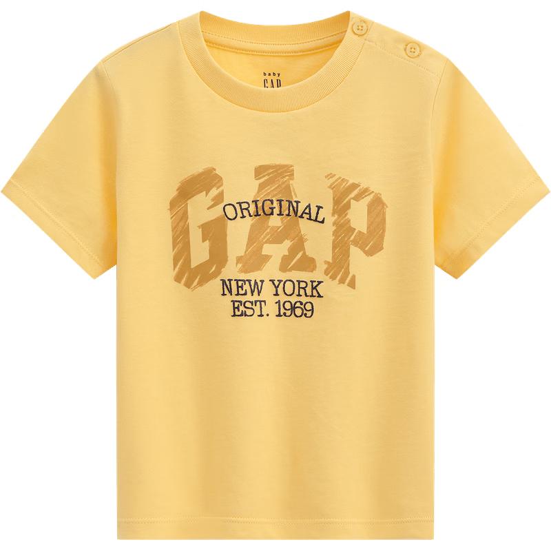 GAP Boys  Toddler Letter Logo Print Short Sleeve T-Shirt 100/52