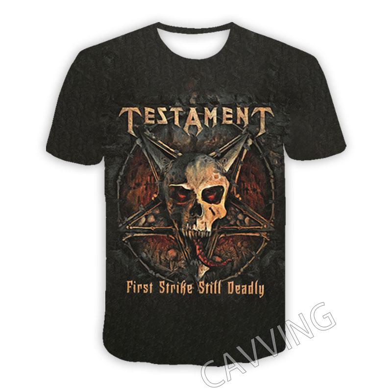 New Fashion Women/Men s 3D Print Testament Band Casual T-shirt Hip Hop Tshirt Harajuku Style Tops Clothing XL