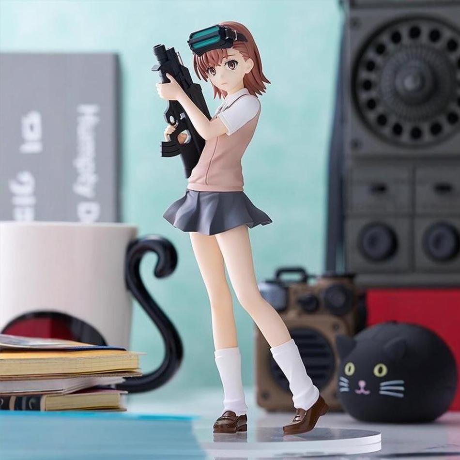 Anime A Certain Magical Index Misaka Mikoto Railgun Girl Anime Figure PVC Action Figure Decoration Collectible Model Toy Doll