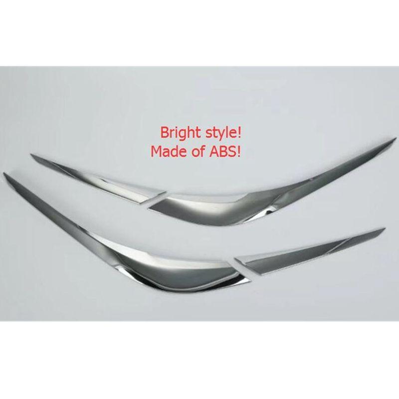 ABS Chrome Rear Tail Bumper Fog Lamp Light Eyebrows Decoration Strips Cover Trim For Mazda CX-5 CX5 2017 - Accessories