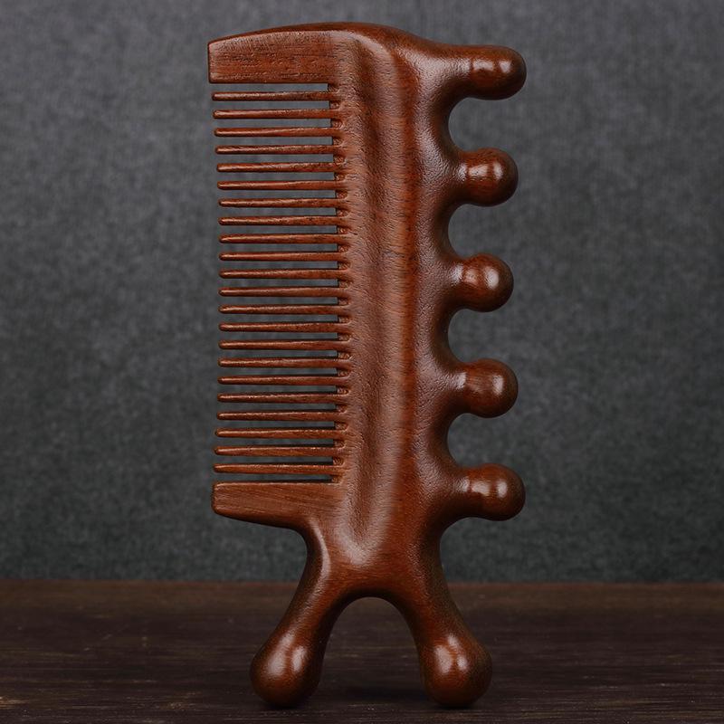 

Портативная сандаловая расческа для массажа кожи головы - Антистатическая мини для женщин