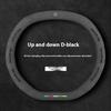 For MG ONE MG ES5 MG4 EV MG7 Suede Anti-slip Car Steering Wheel Cover Upper and lower D shape 3D Embossing Logo Auto Accessories FF1