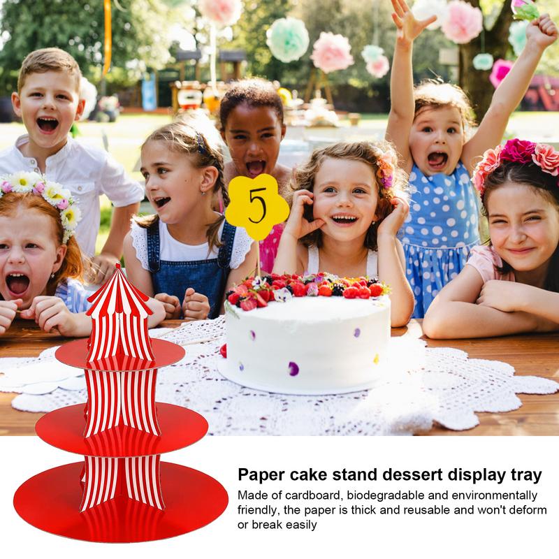 Cupcake Holder Stand Tiered Cake Stand Multipurpose Cardboard Cake Stand Practical Cake Tier Stand Cupcake Display Stand For Cup