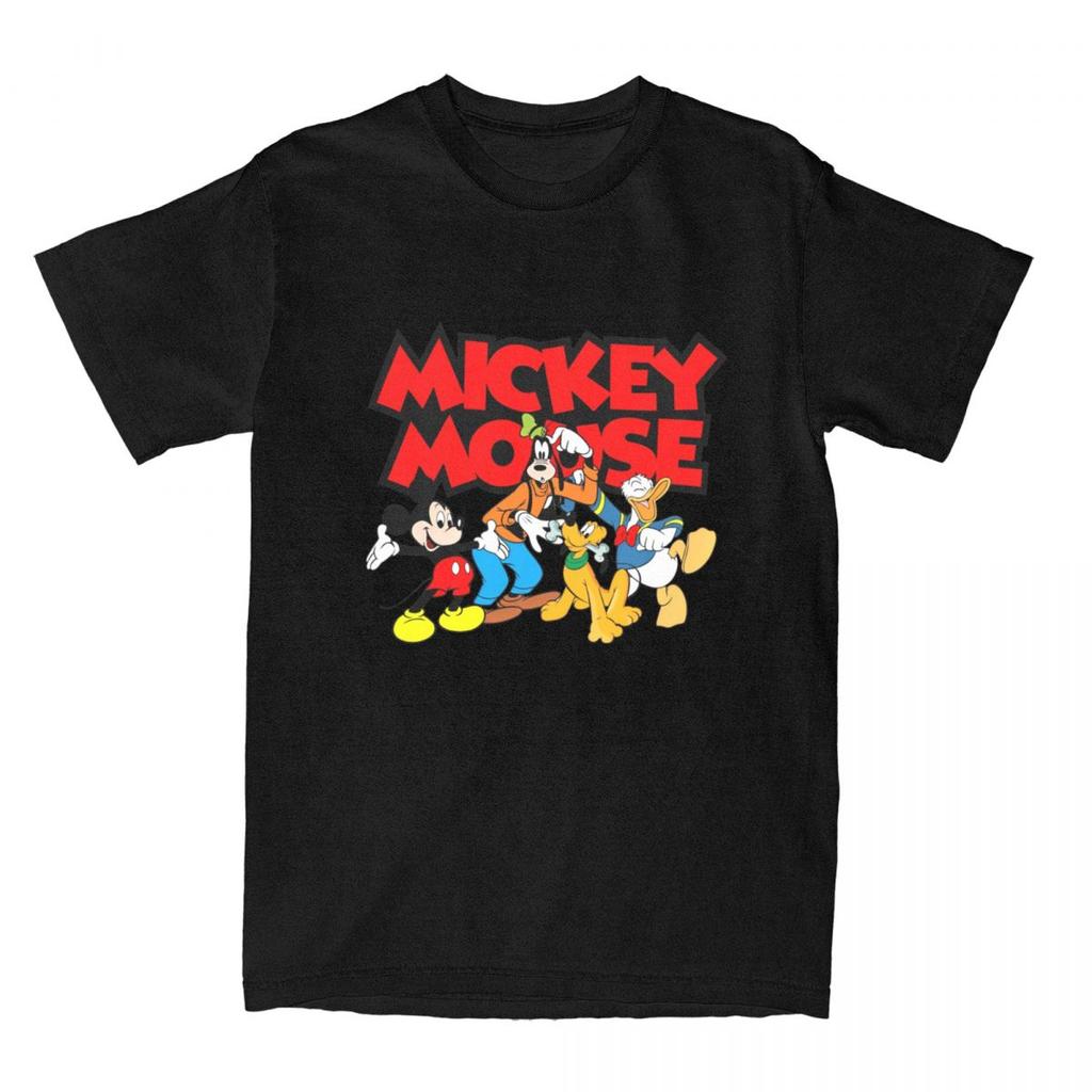 Streetwear T-Shirt Minnie Mickey Mouse Cotton T-Shirts Novelty Tshirt for Adult Child Summer Y2K Fun Pattern Short Sleeve Tops