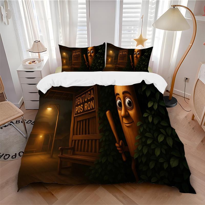 Ghostly Station Mystery Print 3Pcs Bedding Setduvet Cover With 2 Bedropillowcase Home Birthday Gift