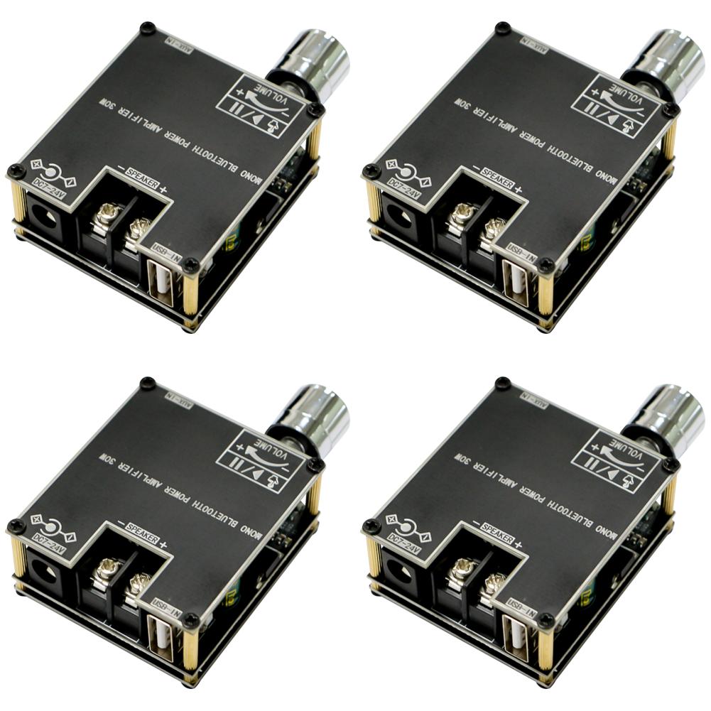 ZK-301B Mono 30W Audio Amplifier Module Support Wireless TWS Bluetooth-Compatible 5.3 DC9-24V APP Control for DIY BT Speaker Kit