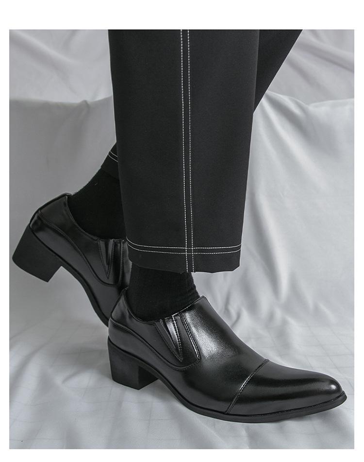 Men's Business & Casual Leather Slip-Ons: Formal & Pointed Toe Loafers for Spring/Autumn