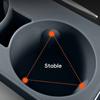 Car Center Console Water Cup Holder Insert Water Cup Holder Limiter 2-Hole Anti Slip Mat For Tesla Model 3/Y Accessories