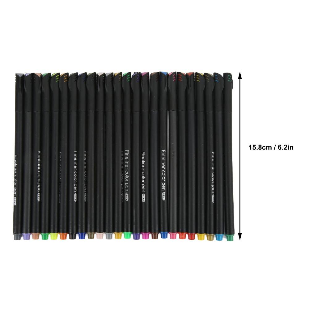 0.4mm Thin Tip Fineliner Pens 24 Colors Drawing Markers Fineliner Color Pens Set  Journaling