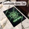 Crystal Velvet Rug Celtic FC Print Custom Name Text Floor Mat Home Decor