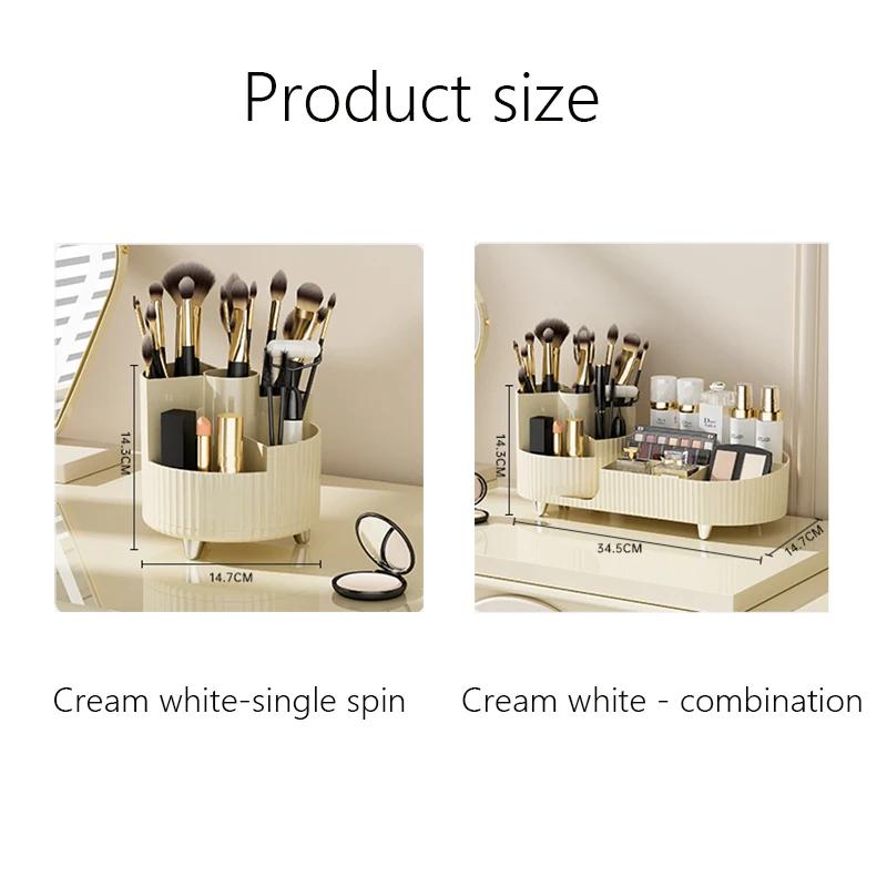 Makeup Organizer Cosmetic Box Rotating Pen Holder Bathroom Organizer Plastic Organizing Boxes Acrylic Organizer Mom box