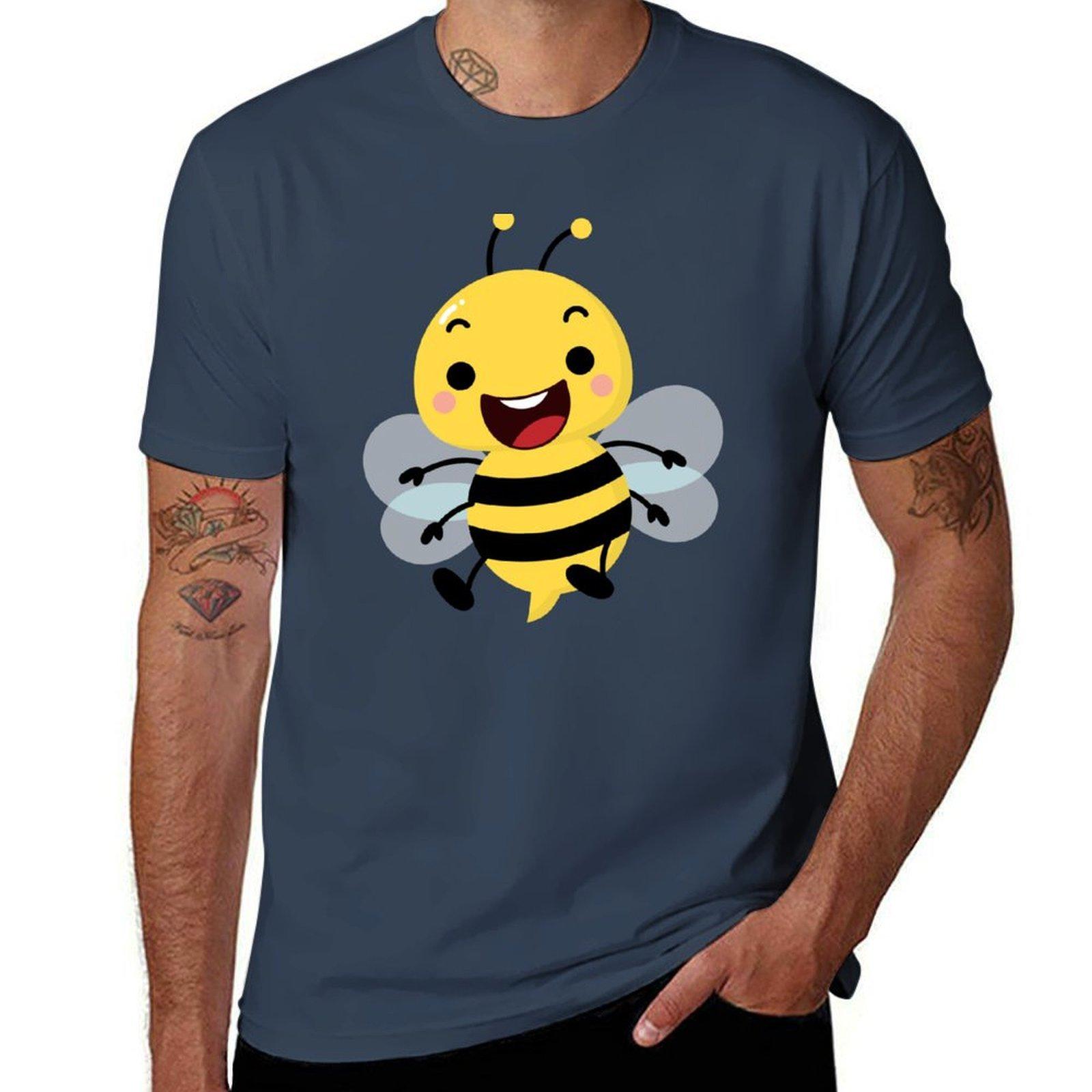 Happy Bee Collects Honey Tshirt Lightweight Hiking Tshirt S