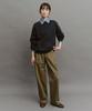 ANOTHER OFFICE WOMEN W. Whole Garment Crew-Neck Knit (Indigo Blue)