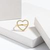 S925 Sterling Silver Zircon Heart-Shaped Ring for Women - European & American High-End Fashion