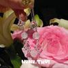 Jewelry, Italian Retro Camellia Gemstone Earrings, Light Luxury And High-End, Floral Fritillary Zircon Bracelet, Set.