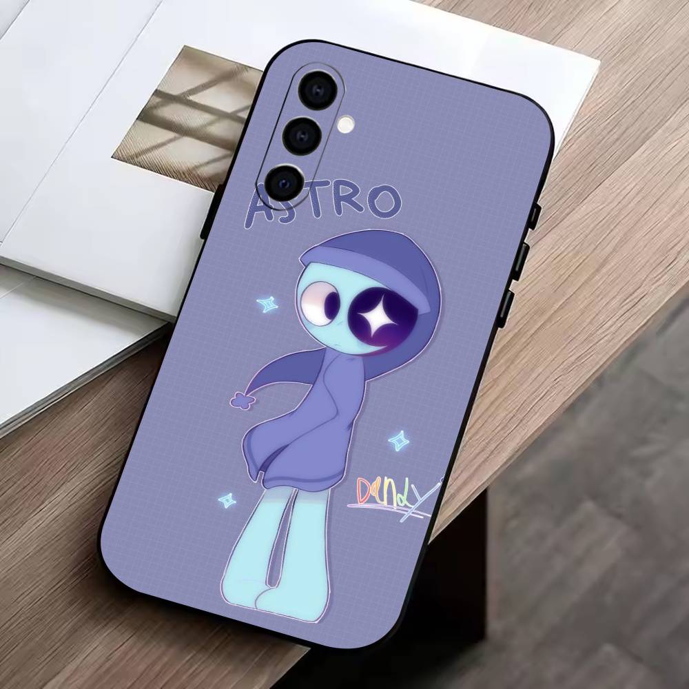 

Cute Sprunki Phone Case Black Silicone Soft For Samsung Galaxy A73,A72,A71,A70,A53,A52,A51 Samsung a21s