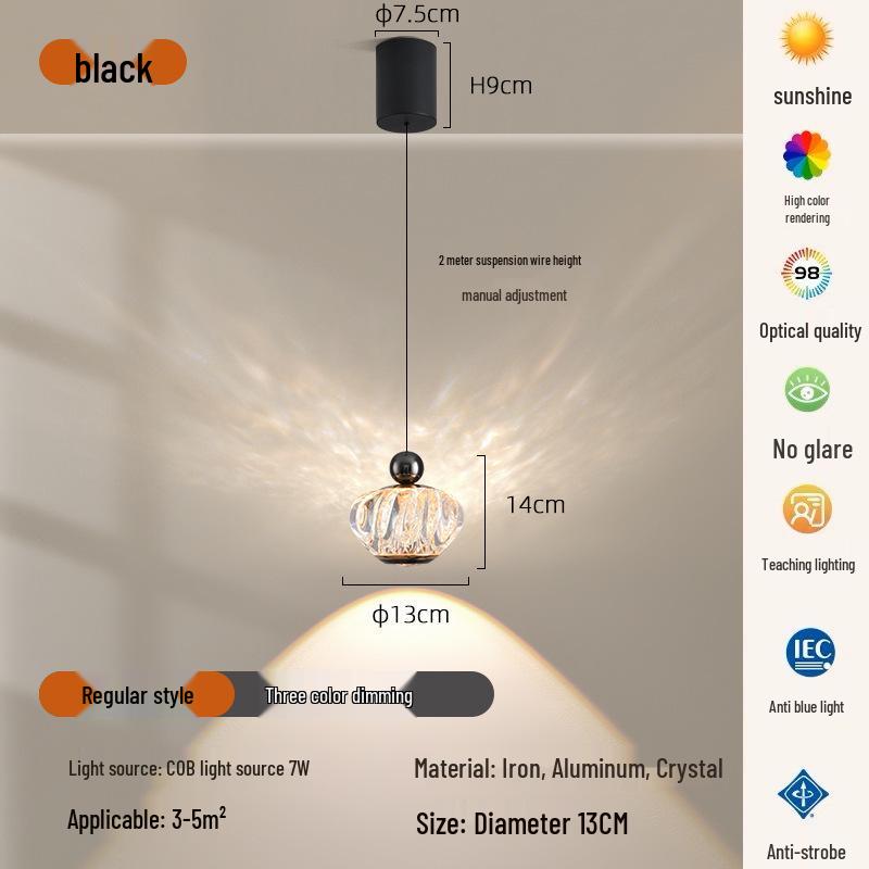 Adjustable Modern Minimalist Pendant Light for Bedside, Bar, or Entrance - Luxurious High-End Design