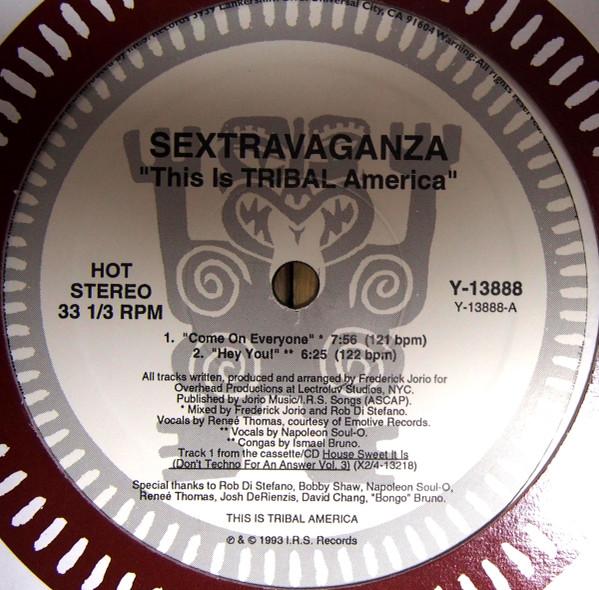 

12inch Record SEXTRAVAGANZA - This Is TRIBAL America Y13888 TRIBAL America 1993 US Dance & Electronica Used