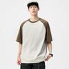 Japanese 200g Minimalist Printed Loose Men's Short-sleeved T-shirt with Antibacterial Cooling Effect