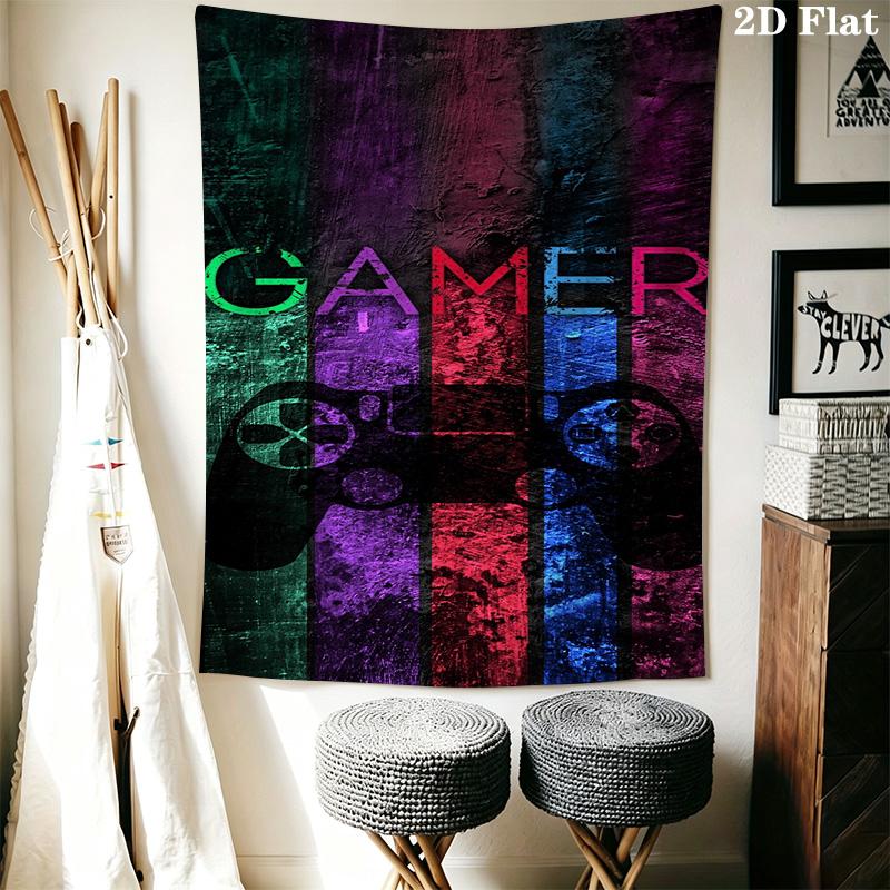 Video Game Controller Tapestry Tapestry Fashion Print Background Cloth Atmospheric Background Cloth Christmas Gift Background Wall Hanging Cloth