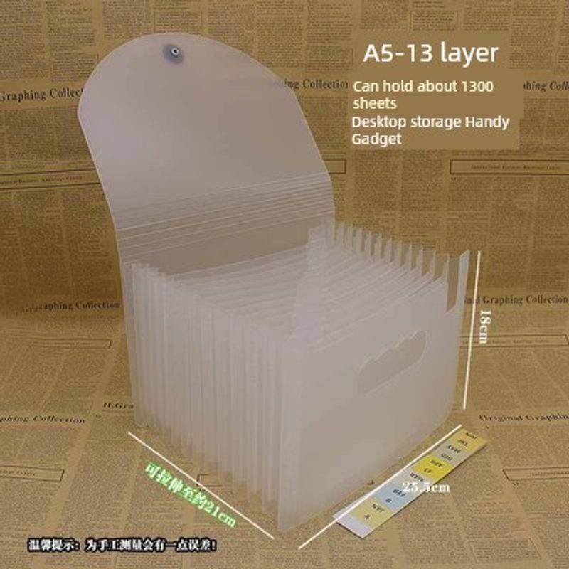 A5 Folder Document Invoice Storage Box Receipt Bill Cheque Consumption Note Delivery Note Voucher List Classification Storage