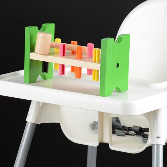 Stable Shockproof Baby Highchair Board Plastic Practical Heighten Edge Baby Dinner Board for Home