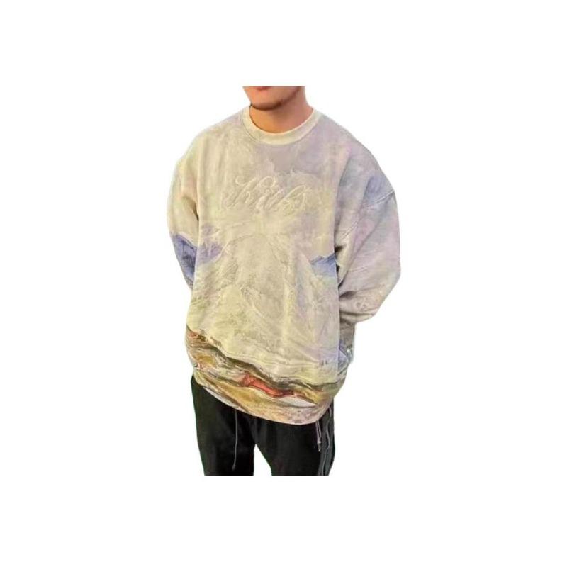 Kith Men's Chalk Peak Nelson Graphic Crewneck Sweatshirt KHM030879-410