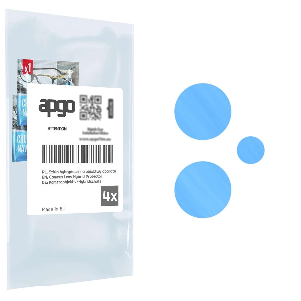 apgo 4x Lens Protector Camera Protective Hybrid Glass for Oppo K10x 5G, Camera Protection, 9H Camera Lens Camera Lens Protector