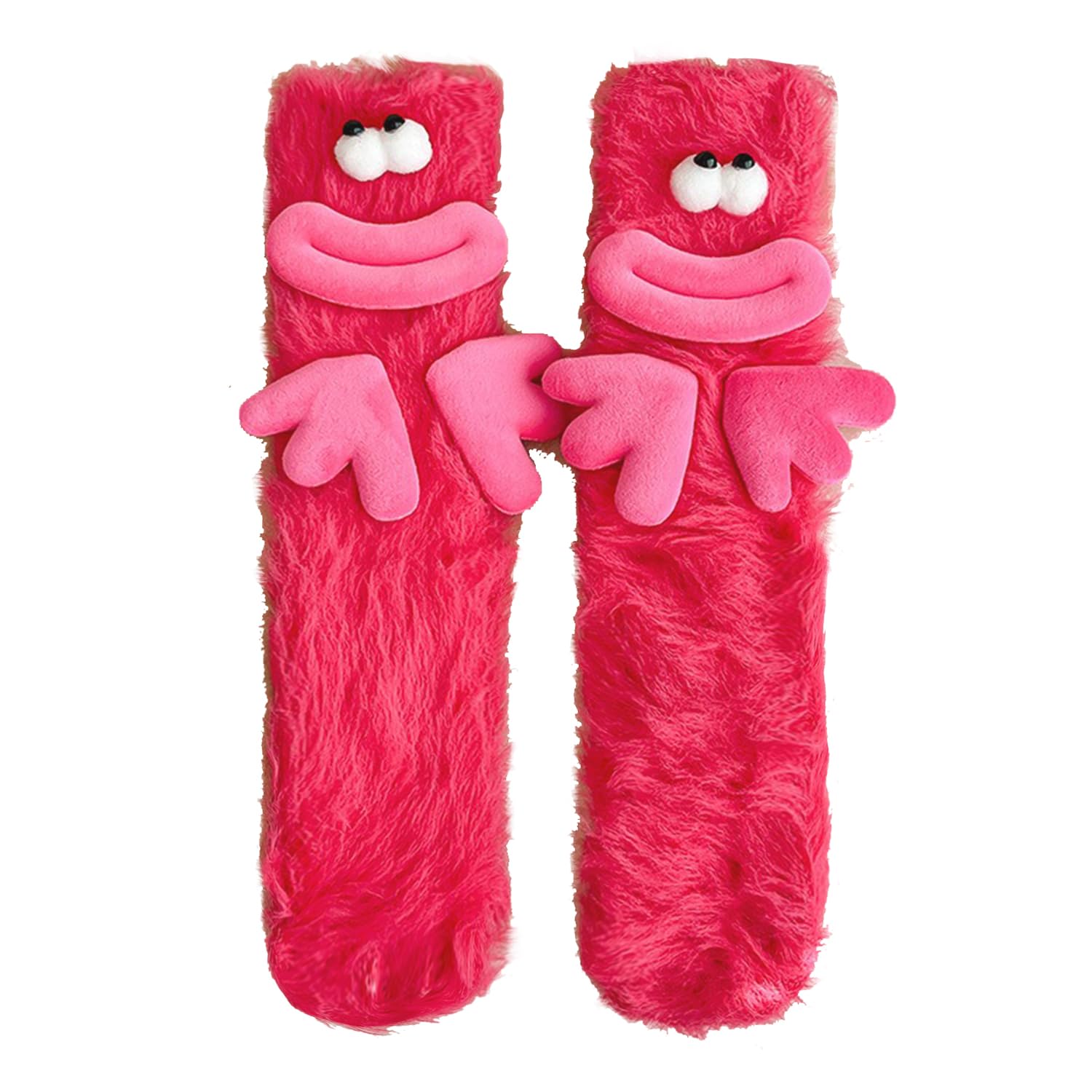 

Funny Fuzzy Socks for Women Cute Fluffy Winter Floor Socks Warm Plush Home Socks Cozy Sleep Socks Thick Soft Sock розовый