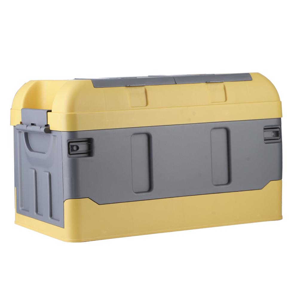 45L Collaps Le Car Storage Box 60kgCelsius132.28 Load High Cover Two Compartments for Home Auto