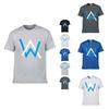 Luxurious Alan Walker Faded Cotton T-shirt With Classic O-neck For Men In Every Season