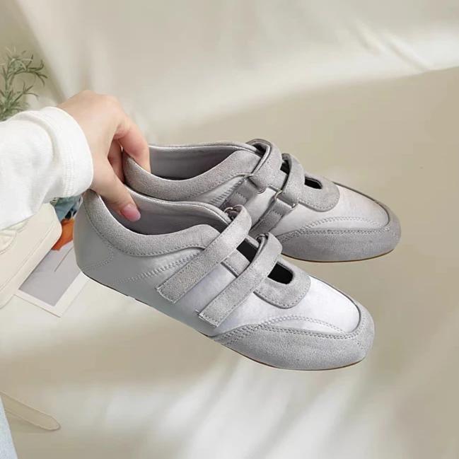Flats Women Casual Sneakers Shoes Marie Janes Ballet Woman Sandals 2025 New Summer Loafers Elegant Dress Trend Zapatos De Mujer